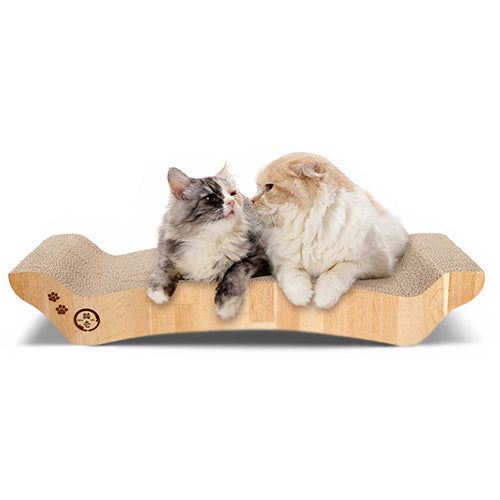 猫壱 バリバリベッド L ライトブラウン ダンボール 爪とぎ 爪研ぎ ベッド ソファ ペットベッド 猫用 猫用品 ねこ ネコ 猫の爪とぎ つめとぎ 爪みがき お手入れ