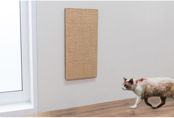 サンコー 吸着 壁に貼れる猫のつめとぎ 麻 45×22cm 厚み15cm 爪とぎ つめとぎ お手入れ 猫 ねこ 猫用 壁 角 貼れる はがせる