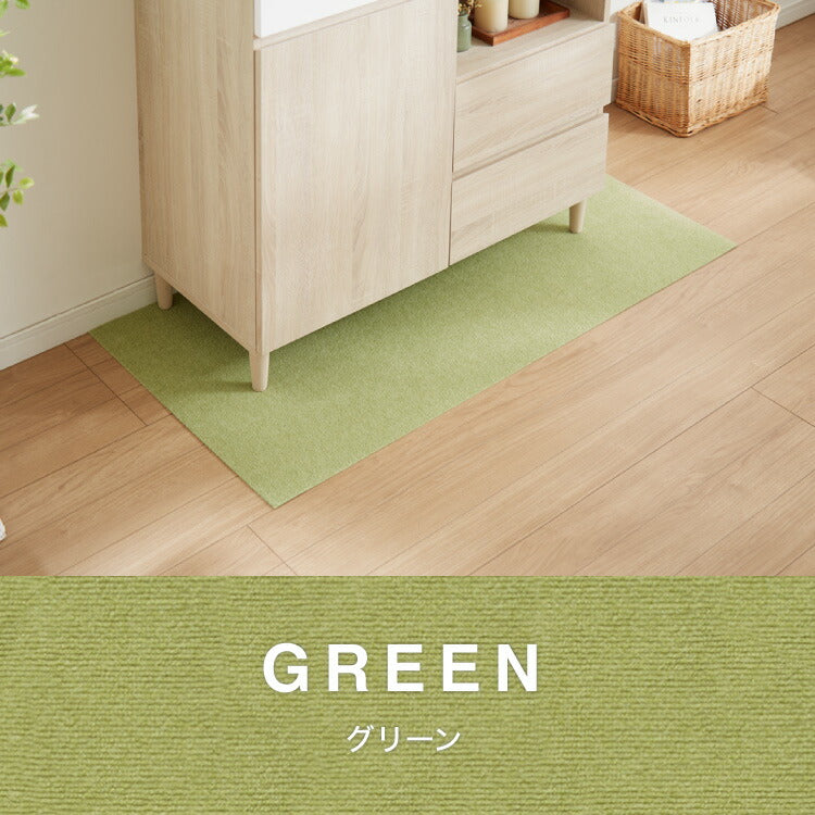 サンコー おくだけ吸着 日本製 床保護マット 60×120cm 厚さ4mm 撥水 はっ水 マット ロングマット カットできる 床暖房可 消臭 ペット用 犬 猫 いぬ ねこ