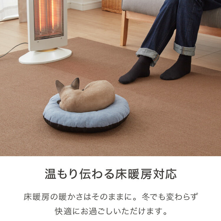 サンコー おくだけ吸着 日本製 床保護マット 60×180cm 厚さ4mm 撥水 はっ水 マット ロングマット カットできる 床暖房可 消臭 ペット用 犬 猫 いぬ ねこ