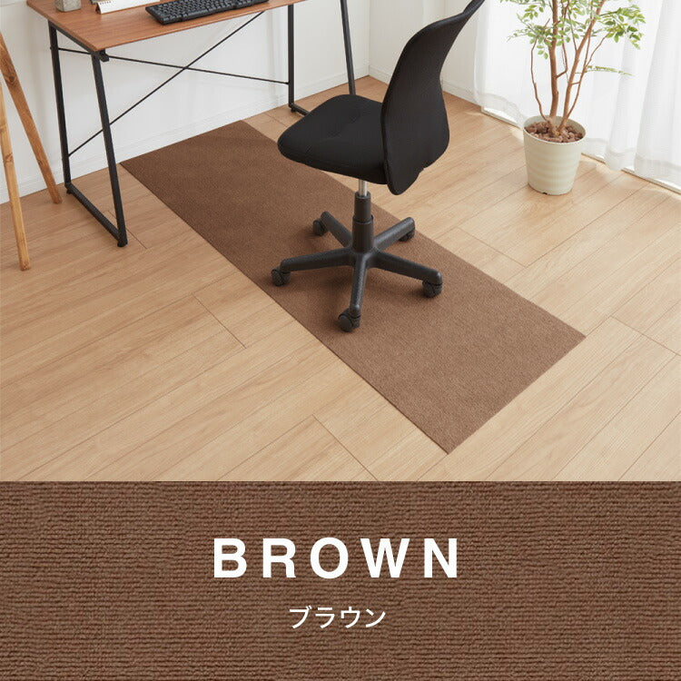 サンコー おくだけ吸着 日本製 床保護マット 60×180cm 厚さ4mm 撥水 はっ水 マット ロングマット カットできる 床暖房可 消臭 ペット用 犬 猫 いぬ ねこ