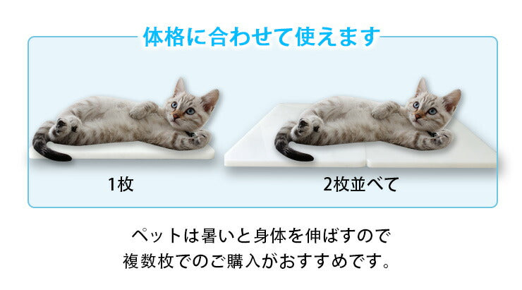 省エネ電気いらず ペットの猛暑の暑さ対策・夏バテ対策に 中型犬でも使える2枚セット 涼しい 40cm×30cm×2cm 天然大理石 安全素材 角丸 2cm ゴム脚付き お手入れ簡単 清潔 ホワイト 犬 猫 ひんやり 涼感 大理石ボード ペットボード