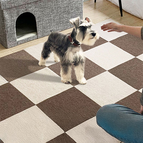 マット 12枚入 45×45cm 1.5畳 滑り止めマット タイルマット 抗菌 防臭 吸着タイルマット ペット用 ペットマット 厚さ4mm フロアマット ジョイントマット 防音