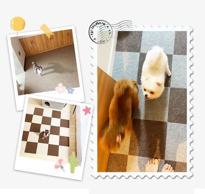 マット 12枚入 45×45cm 1.5畳 滑り止めマット タイルマット 抗菌 防臭 吸着タイルマット ペット用 ペットマット 厚さ4mm フロアマット ジョイントマット 防音