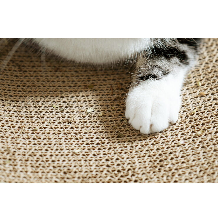 爪とぎ 猫 ループ型 両面仕様 またたび付 強化ダンボール 高耐久 木目調 大理石調 ナチュラル ブラウン ホワイト 猫爪とぎ 爪研ぎ 爪とぎベッド ベッド 枕 ペットベッド 段ボール 猫用品