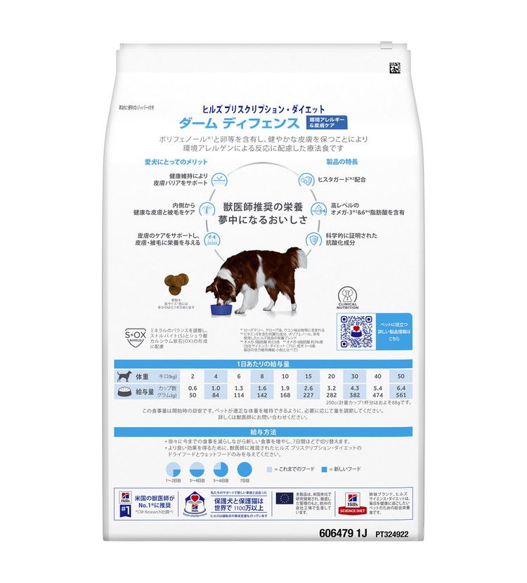ヒルズ 療法食 犬 犬用 ダームディフェンス チキン 3kg プリスクリプション 食事療法食 サイエンスダイエット