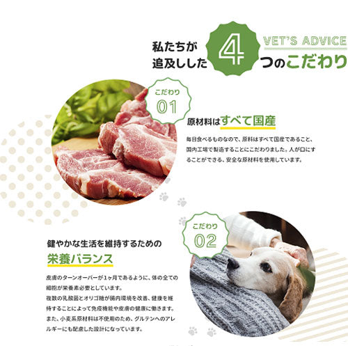 VETS ADVICE シニア期のワンちゃん用 3kg 獣医師に相談できる 療法食 食事療法食 国産 日本製 犬用 いぬ用 フード ドライ ベッツアドバイス