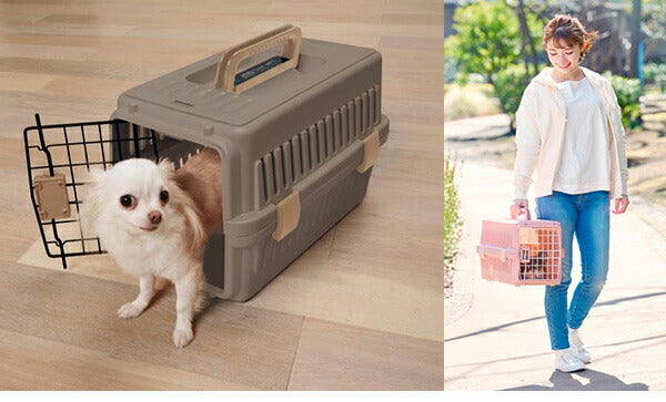 犬 キャリー コンテナ ハード エアトラベルキャリー ATC-460 ペットキャリー 持ち運び 犬用 いぬ用 防災 避難 お出かけ 旅行 通院 介護 アイリスオーヤマ