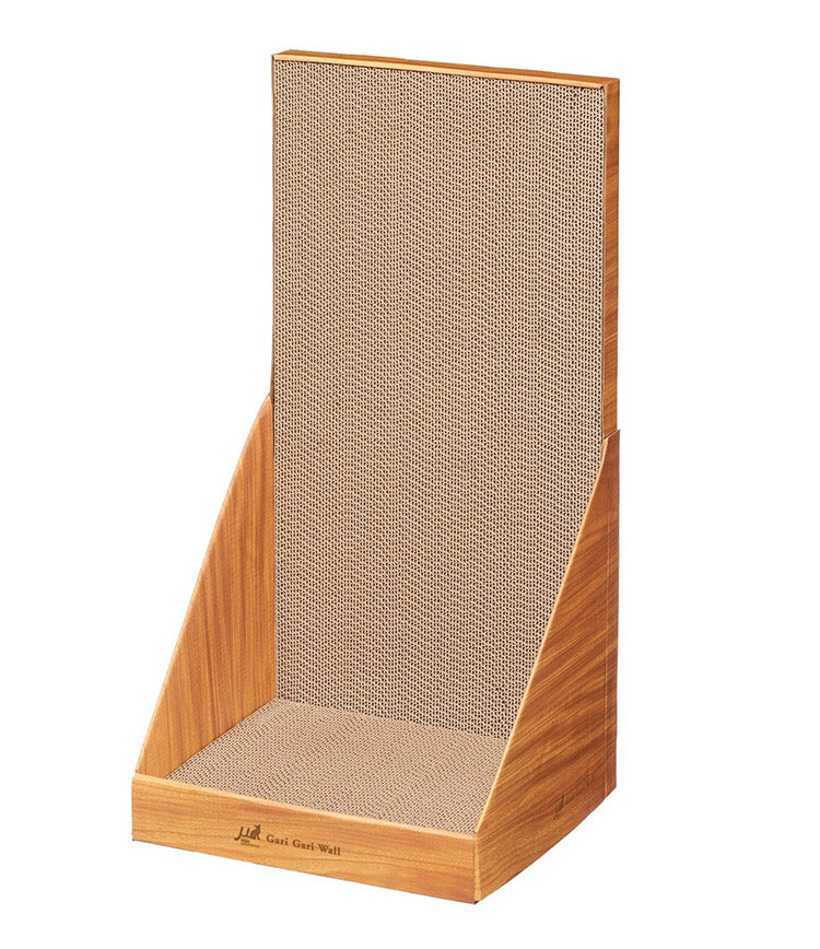 エイムクリエイツ ガリガリウォールインテリアミニ ティーブラウン 爪とぎ 猫用爪とぎ 段ボール ダンボール ガリガリ