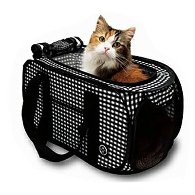 猫壱 ポータブルキャリー 折りたたみ 折り畳み キャリー 猫用 ねこ キャリーバッグ 通院 お出かけ 外出 旅行 防災 避難所