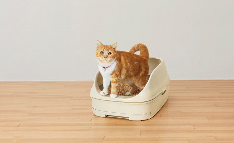 エステー ニャンとも清潔トイレ オープンタイプ ライトベージュ 猫トイレ 猫用トイレ システムトイレ 猫用システムトイレ ニャンとも にゃんとも