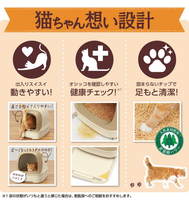 エステー ニャンとも清潔トイレ オープンタイプ ライトベージュ 猫トイレ 猫用トイレ システムトイレ 猫用システムトイレ ニャンとも にゃんとも