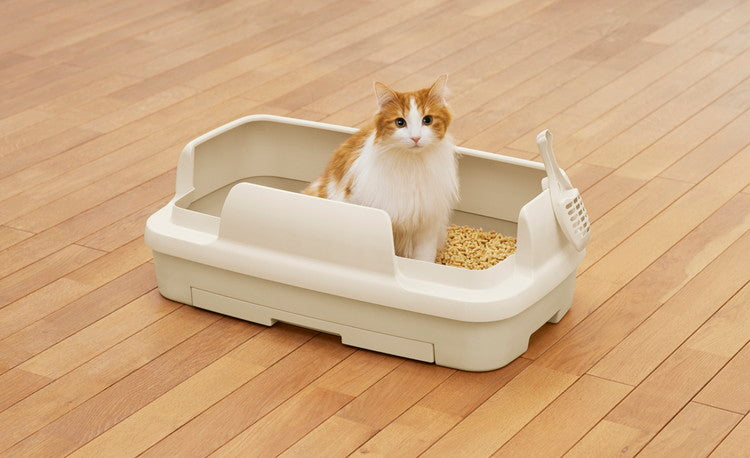エステー ニャンとも清潔トイレ のびのびリラックス ライトベージュ 猫トイレ 猫用トイレ システムトイレ 猫用システムトイレ ニャンとも にゃんとも