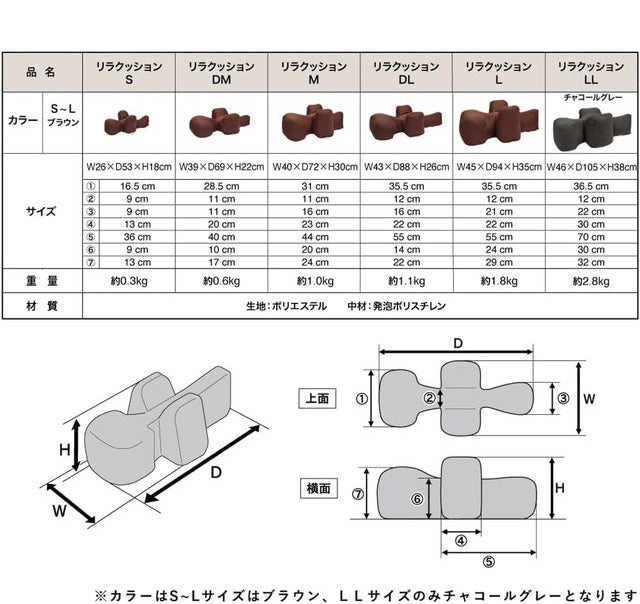 ワンエイド OneAid リラクッション Lサイズ ブラウン 本体+カバーセット クッション本体 日本製 国産 床ズレ防止 転倒防止 老犬用 老犬 介護 犬用 犬 クッション アロン化成