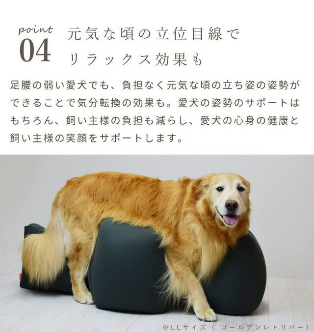 ワンエイド OneAid リラクッション Lサイズ ブラウン 本体+カバーセット クッション本体 日本製 国産 床ズレ防止 転倒防止 老犬用 老犬 介護 犬用 犬 クッション アロン化成