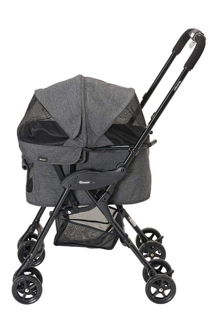 コンビ コムペット ミリミリライト アルファ ブラック milimili lite α キャリーバッグ キャリーカート ペットバギー ペットカート compet combi 犬用品 犬 ペット用品 ペットグッズ いぬ イヌ