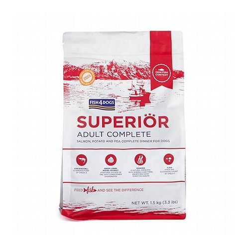 フィッシュフォードッグ スーペリア アダルト 1.5kg FISH4DOGS ドッグフード フード 食品 ペットフード