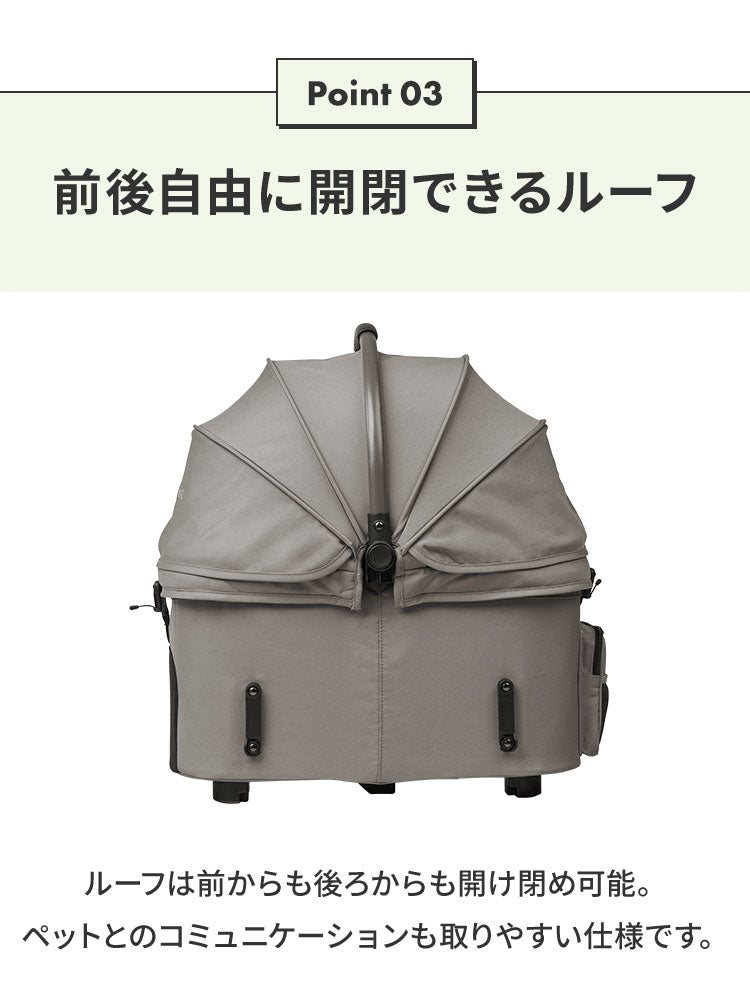 AIRBUGGY FITT WIZ X ペットカート キャリー コット着脱可 耐荷重12kg 折りたたみ 折り畳み 撥水 はっ水 軽量 コンパクト カート バギー エアバギー フィット ウィズ 犬用 猫用 ペット用