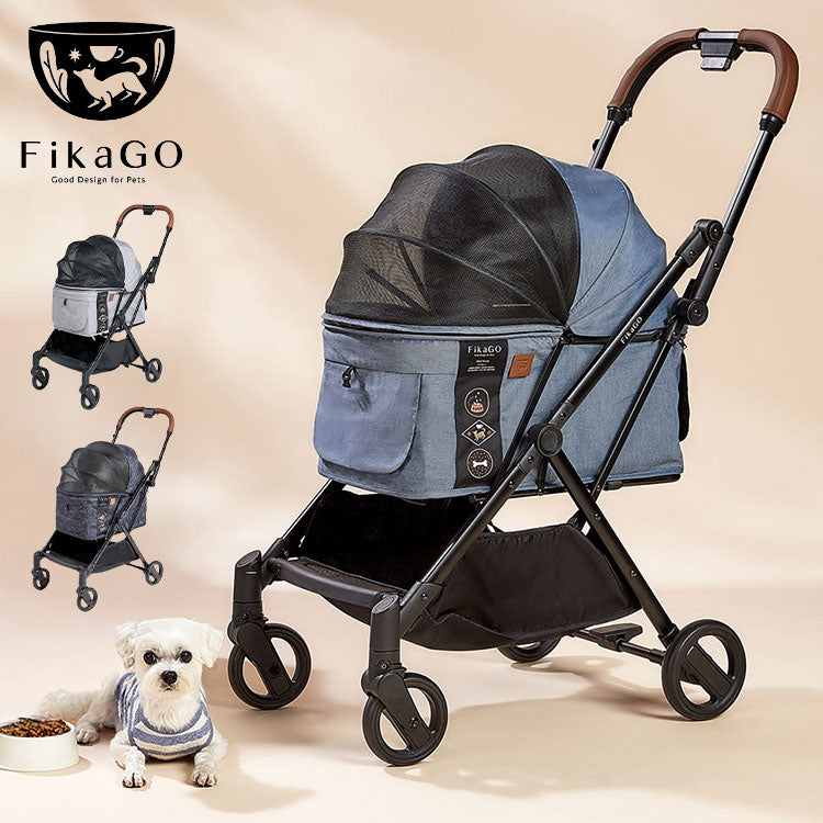 compet FikaGO フィカゴー FREE TO GO ペットカート 折りたたみ 折り畳み 軽量 コンパクト 後輪ロック ペット用 カート キャリー バギー 犬用 猫用 フリートゥーゴー コンビ コムペット