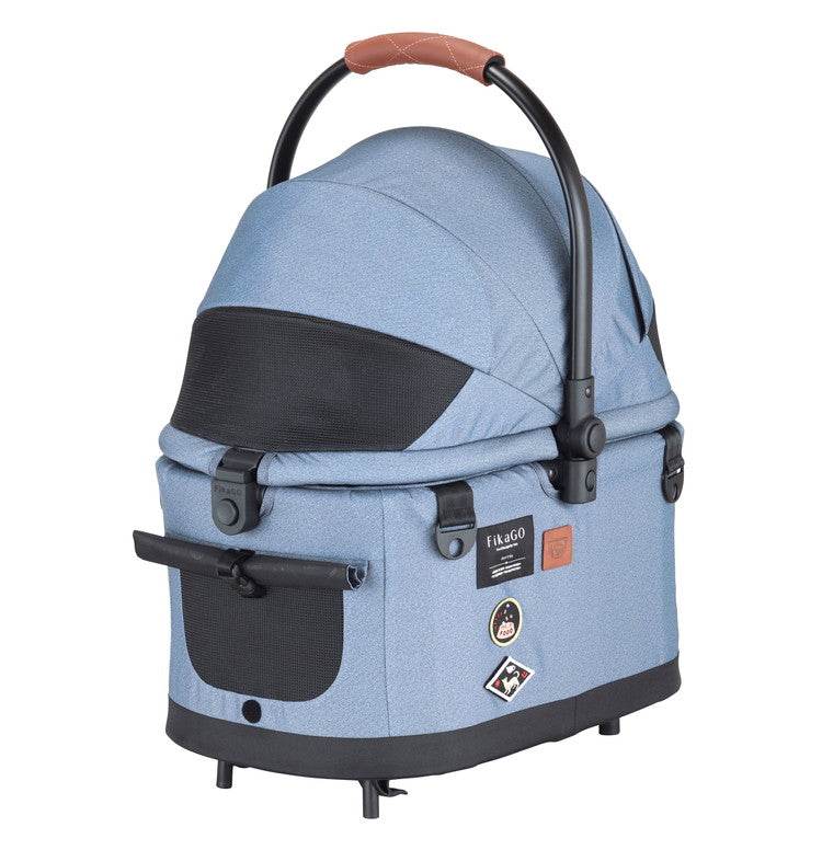 compet FikaGO フィカゴー FLYTTA フリッタ ペットカート バスケット取り外し 折りたたみ 後輪ロック コンパクト ペット用 カート キャリー バギー 犬用 猫用 コンビ コムペット