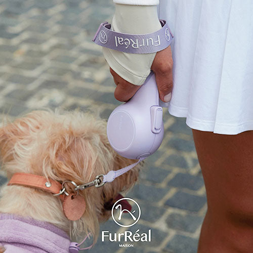 FurReal ファーリアル ココアリード 犬用 リード リーシュ 加熱 温かい 充電可 2.6m フラッグシップモデル 犬具 散歩 お散歩 お出かけ 高機能 おしゃれ かわいい chocoleash retractable leash FS