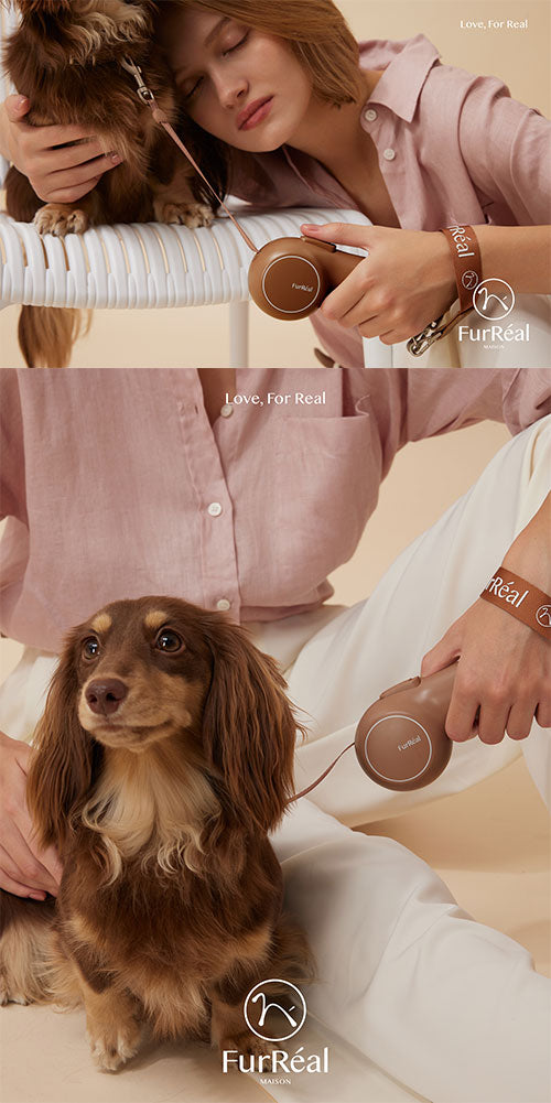 FurReal ファーリアル ココアリード 犬用 リード リーシュ 加熱 温かい 充電可 2.6m フラッグシップモデル 犬具 散歩 お散歩 お出かけ 高機能 おしゃれ かわいい chocoleash retractable leash FS
