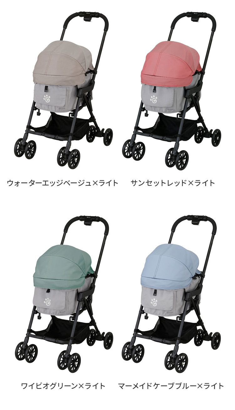 compet milimili ミリミリ ペットカート バスケット取り外し 折りたたみ 洗濯可 洗える コンパクト 軽量 ペット用 カート キャリー バギー 犬用 猫用 コンビ コムペット