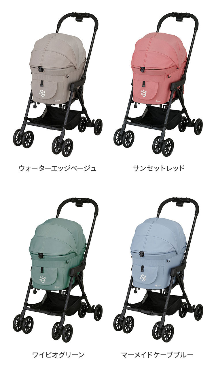 compet milimili Carry ミリミリ キャリー ペットカート バスケット取り外し 折りたたみ 洗濯可 洗える コンパクト 軽量 ペット用 カート バギー 犬用 猫用 コンビ コムペット