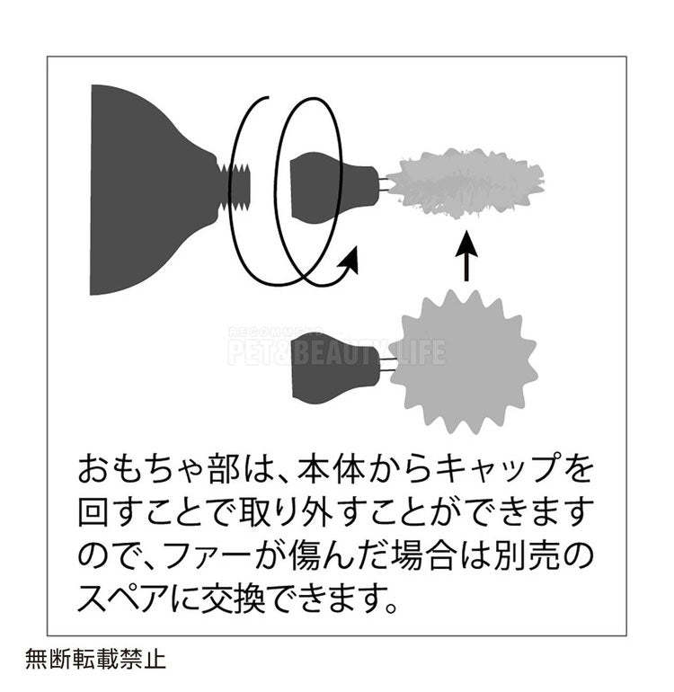 OPPO オッポ CatRig キャットリグ スペアファー グレー おもちゃ シリコン ボール 運動不足解消 ストレス発散