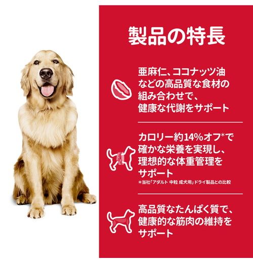 日本ヒルズ・コルゲート サイエンス・ダイエット 減量サポート 中粒 中型犬用 2.5kg