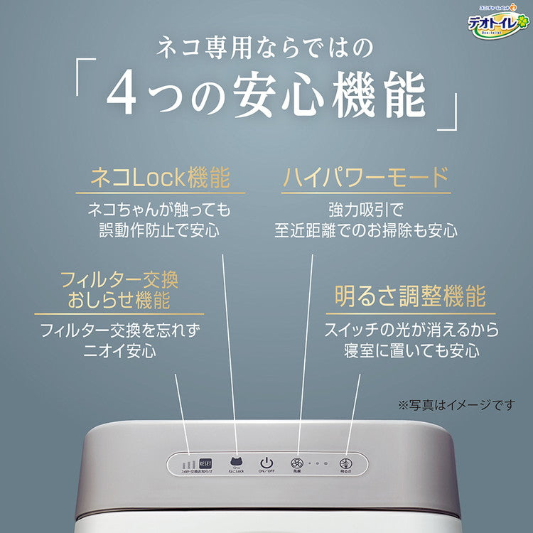 ユニチャーム デオトイレ 脱臭ファンプラス 本体セット 猫トイレ 猫用トイレ システムトイレ 脱臭 消臭 臭わない 猫用 猫 トイレ 脱臭ファン+