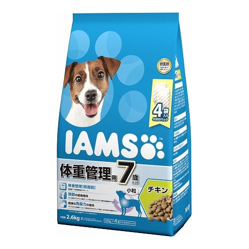 マースジャパンリミテッド アイムス 7歳以上用 体重管理用 チキン 小粒 2.6kg
