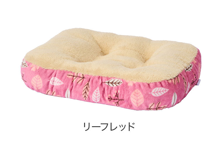 冬用 ペット ベッド クッション S 45×35cm 厚み約7cm 長方形 角型 ペットベッド マット ソファー 冬 あったか 暖かい もこもこ ふわふわ かわいい 可愛い 小型犬 犬 犬用 猫 猫用
