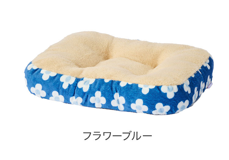 冬用 ペット ベッド クッション S 45×35cm 厚み約7cm 長方形 角型 ペットベッド マット ソファー 冬 あったか 暖かい もこもこ ふわふわ かわいい 可愛い 小型犬 犬 犬用 猫 猫用