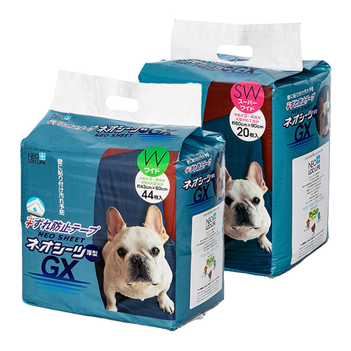 【2個セット】 コーチョー ネオシーツ ずれ防止GX 厚型 ずれ防止テープ付 壁に貼れる ワイド 44枚入 スーパーワイド 20枚入 ペットシーツ ペット用シーツ トイレシート