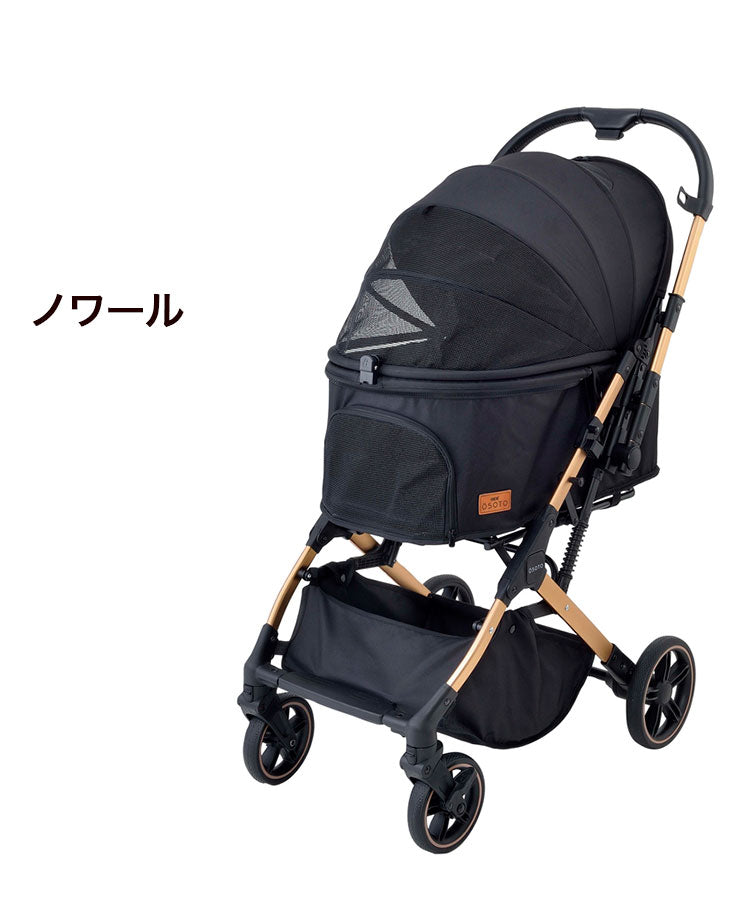 ジェックス OSOTO GRACE QC ペットカート カート キャリー リバーシブルハンドル 折りたたみ コンパクト バギー ハウス オソト グレース 通院 お出かけ お散歩 旅行 犬用 小型犬 猫用 多頭 GEX