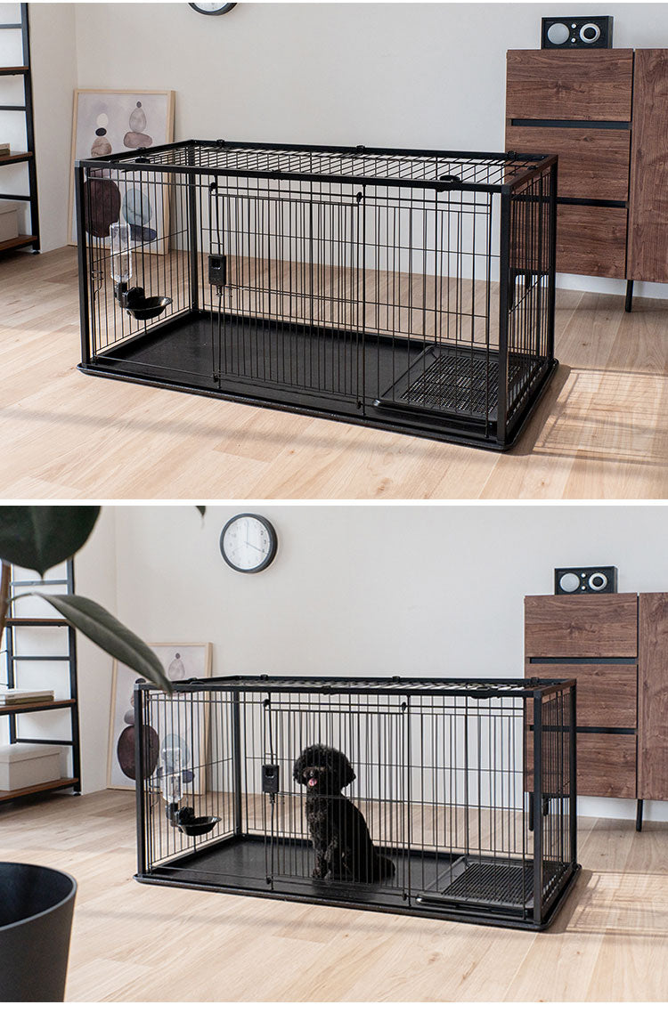 リッチェル 犬用 サークル ケージ 屋根面付き 120×60cm 高さ60cm シンプル インテリアペットサークル 120-60 大型 大きい 犬用サークル ゲージ ペットケージ ハウス 屋根 屋根あり 犬 ペット用
