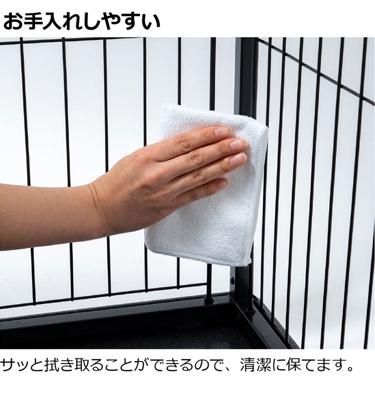 リッチェル 犬用 サークル ケージ 屋根面付き 120×60cm 高さ60cm シンプル インテリアペットサークル 120-60 大型 大きい 犬用サークル ゲージ ペットケージ ハウス 屋根 屋根あり 犬 ペット用