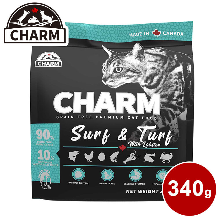 CHARM チャーム サーフ&ターフキャット 340g 猫用 ねこ用 キャットフード ペットフード