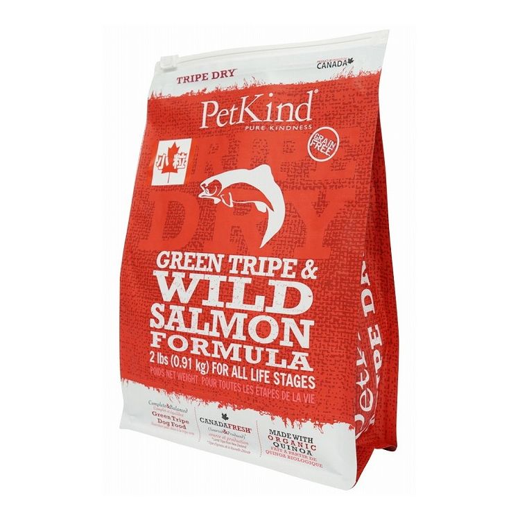 ペットカインド トライプドライ TripeDry グリーントライプ&ワイルドサーモン 小粒 907g