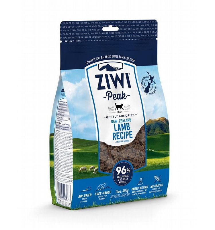 ジウィピーク エアドライ キャットフード ラム 400g ZIWI PEAK 猫用 キャット 主食 フード 羊肉