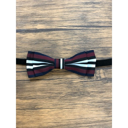 Pet bow tie（ペットボウウタイ） S ホワイト×ワインレッド (代引不可)