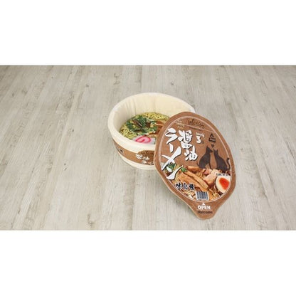 ペットハウス ペットベッド 約幅48cm カップ麺 しょうゆラーメン マジックテープ式ふた付き ウレタン お手入れ簡単 犬 猫 (代引不可)