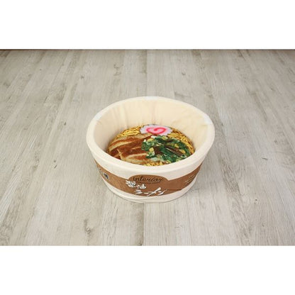 ペットハウス ペットベッド 約幅48cm カップ麺 しょうゆラーメン マジックテープ式ふた付き ウレタン お手入れ簡単 犬 猫 (代引不可)