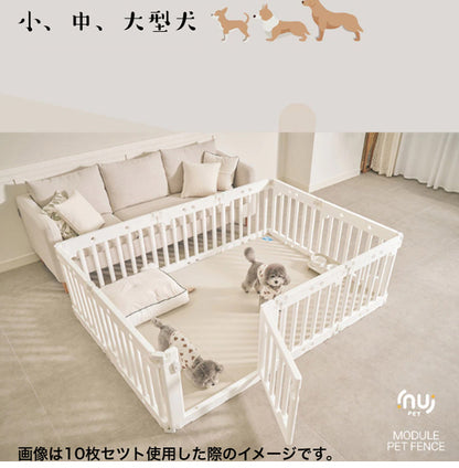 inuipet ペットサークル 180×200cm 12枚セット ドア付き ペット マット 滑り止めマット ドッグマット 滑り止め フローリング 滑らない フロアマット 犬 猫 おしゃれ カーペット ペット用(代引不可)