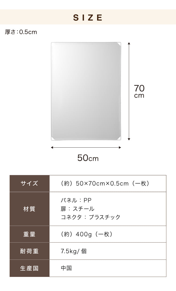 ペットフェンス 半透明 透明 置くだけ 50×70cm ドア付き 防水仕様 滑り止め 組立簡単 コンパクト ジョイント式 ペットサークル ペットケージ ペットフェンス 柵 ドックケージ 犬 猫 ペット用品 屋内 広い 脱走防止 仕切り