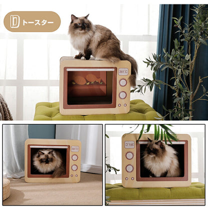 猫爪とぎ キャットトンネル 猫 つめとぎ 爪とぎ 爪磨き 爪みがき 猫用品 段ボール トンネル 遊び ペットタワー キャットタワー 猫タワー 置き型 ネコ 猫ハウス 猫 遊び道具 室内 ペット用品 猫ベッド