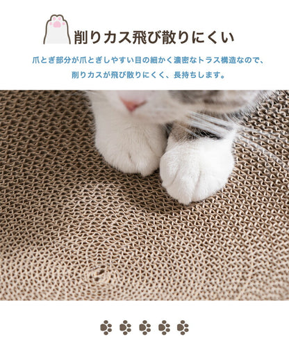 爪とぎ 猫 円型 大理石柄 厚さ10cm またたび付き おしゃれ 猫の爪とぎ 爪研ぎ 猫つめとぎ つめとぎ 防止 爪とぎ防止 爪みがき