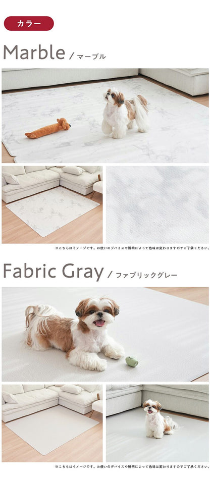 popomi ポポミ 抗菌PVCマット 140×180×0.7cm 抗菌 PVC ペットマット クッションマット 犬 床暖房 撥水 防水 滑り止め ペット マット 大理石 防炎 ドッグマット pvcマット ペット用 防滑 防音 犬 猫(代引不可)