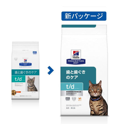 ヒルズ 療法食 猫 猫用 t/d チキン 400g プリスクリプション 食事療法食 サイエンスダイエット